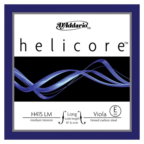 D'Addario Helicore Viola Single E String  Long Scale  Medium Tension
