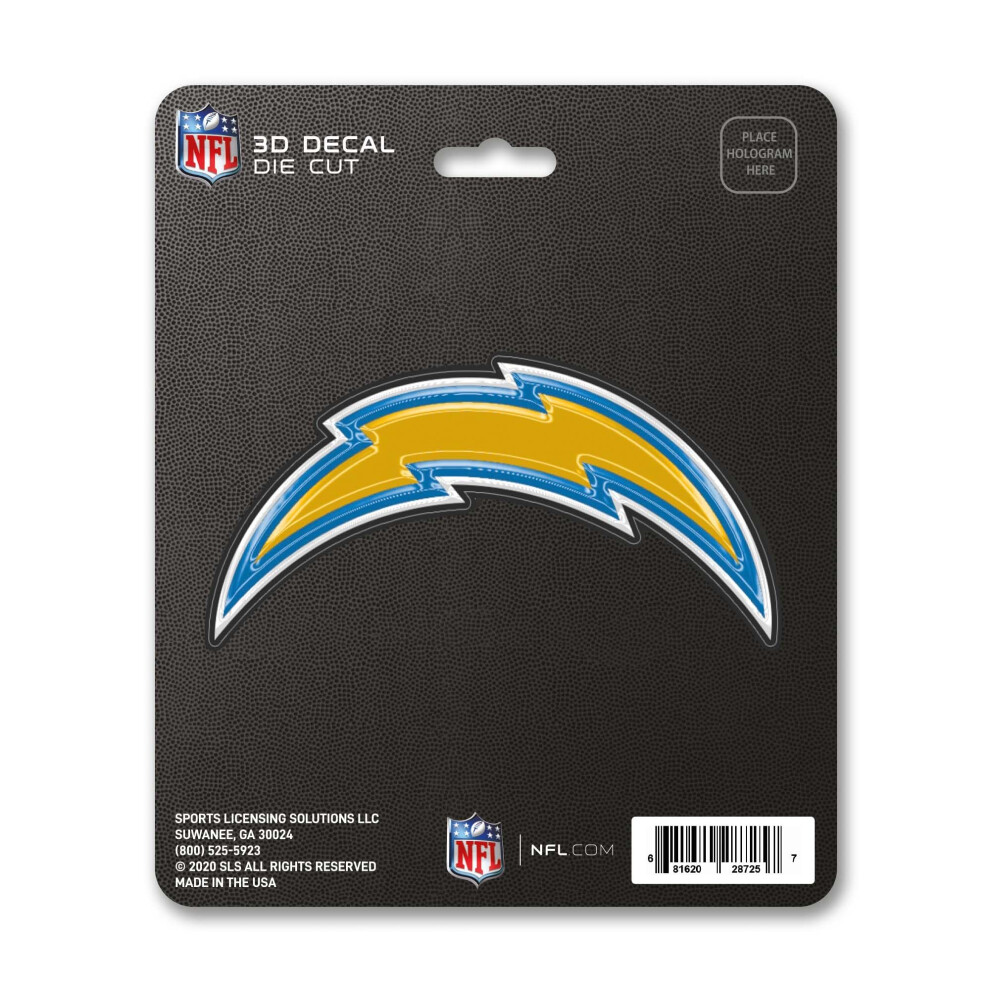Fanmats 62788 Los Angeles Chargers 3D Decal Sticker 681620287257