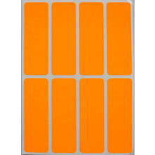 Etichette Royal Green 1x3 per codifica a colori adesivi rettangolo arancione al neon da scrivere - 40 pacchetto