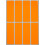 Royal Green 1x3 Labels for Color Coding  neon Orange Rectangle Stickers to Write on - 40 Pack 1