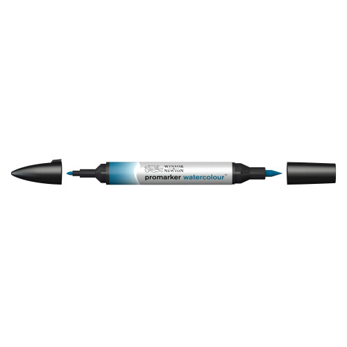 Akvarelov    fixka Winsor & Newton ProMarker tyrkysov 1