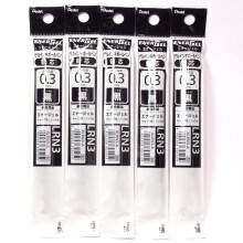 Pentel 0.3mm Black Ink Refill (XLRN3-A) for EnerGel Retract Ballpoint Pen(BLN73-A) ? 5 Pack/total 5 pcs (Japan Import) [Komainu-Dou Original Packag