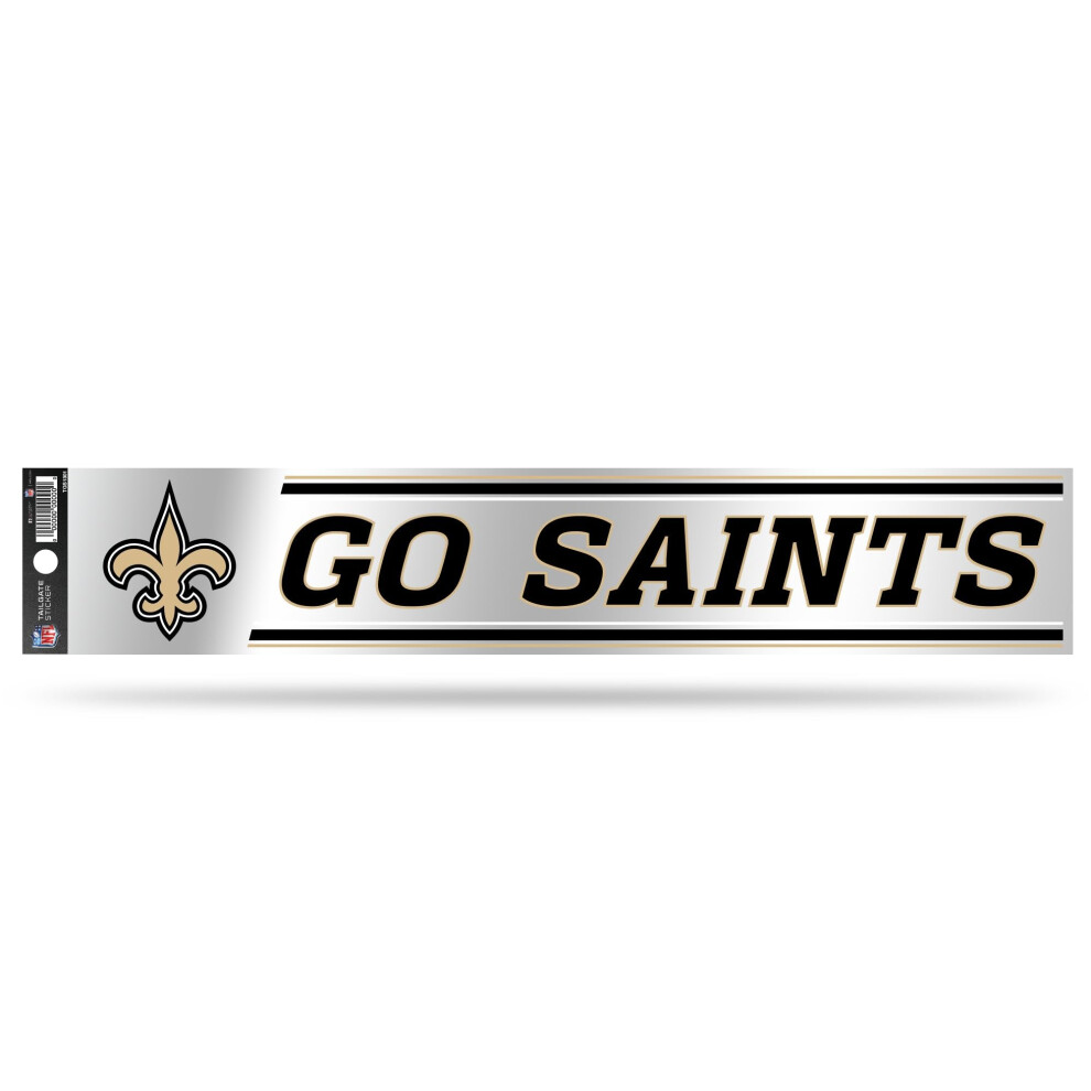 Rico Industries Nfl Tailgate Sticker 3 X 17-Inches New Orleans Saints 767345907875