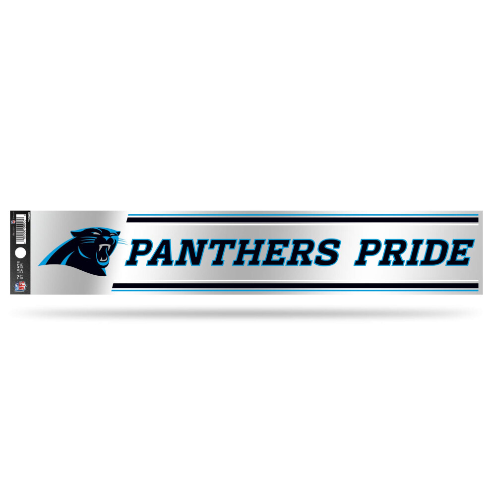 Rico Industries Tailgate Sticker 3 X 17-Inches Carolina Panthers Primary 767345907776