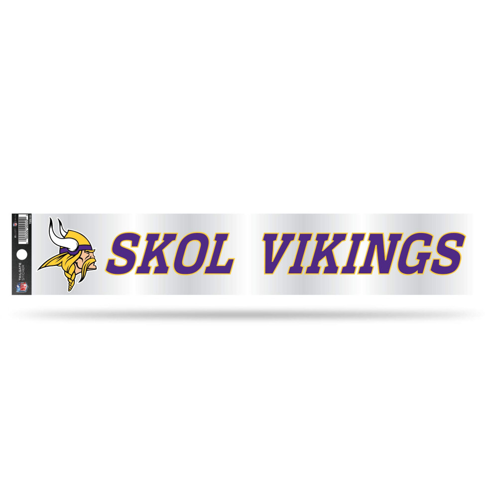 Rico Industries Nfl Tailgate Sticker 3 X 17-Inches Minnesota Vikings 767345965318