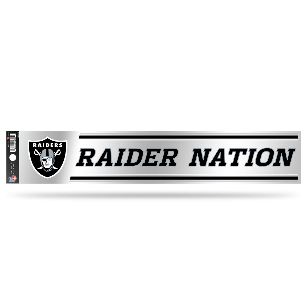Rico Industries Nfl Tailgate Sticker 3 X 17-Inches Oakland Raiders Primary 767345907936