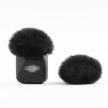 Lefxmophy forrude til dji mic mini trådløs mikrofon 2024 seneste version lodret vind muff dødcat cover 2-pack sort sort