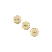 Fender Stratocaster Knob Acessory Set - Aged White - vnster hand