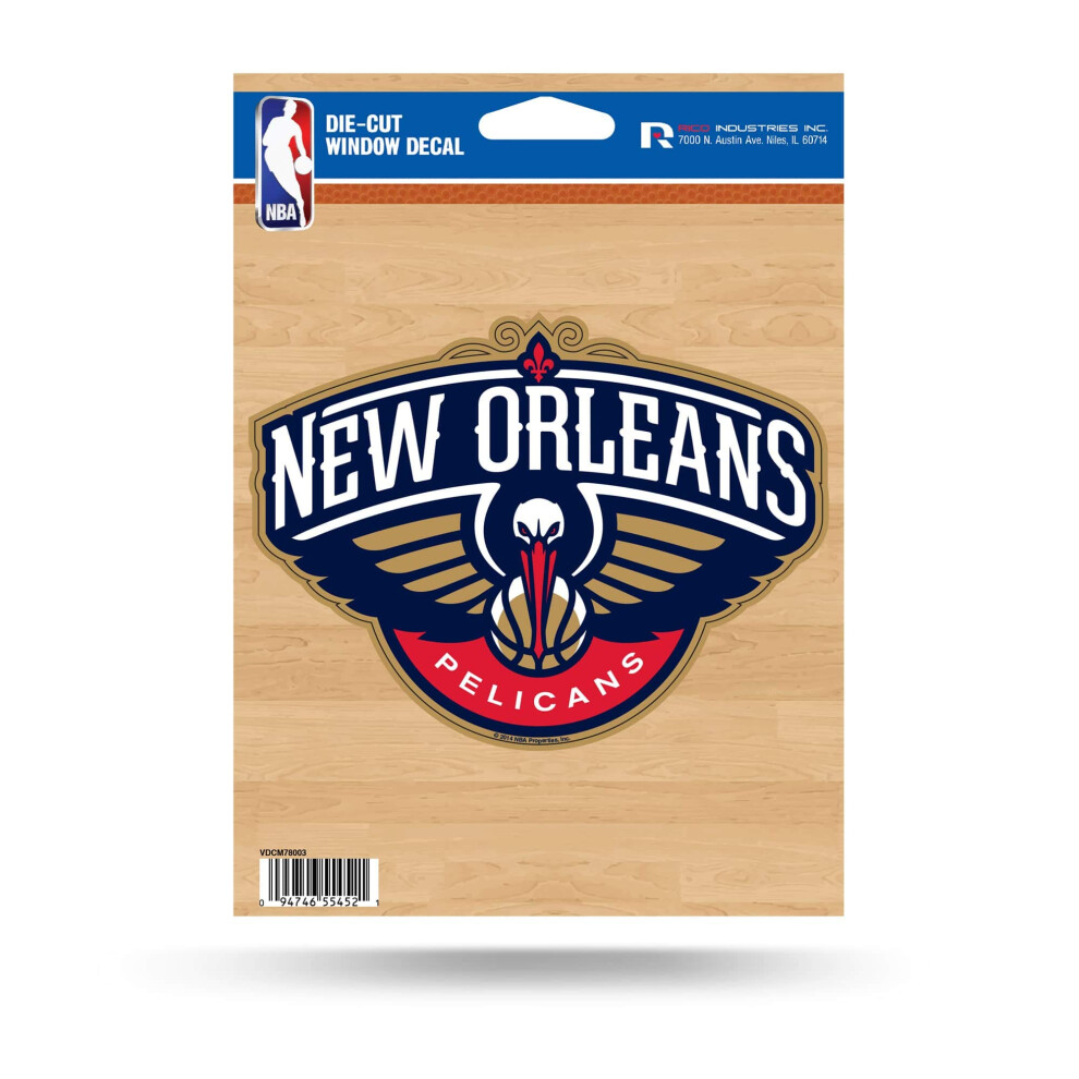 Rico Industries Nba New Orleans Pelicans Die Cut Vinyl Decal 094746551759