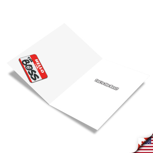 Nobleworks - obrigado cart   o (chefe) com envelope de 5 x 7 polegadas (1 cart   o) - Obrigado a um    timo chefe 9108 1