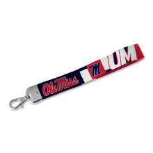 Rico Industries NCAA Mississippi Rebels - Ole Miss Lanyard Chaveiro para Mulheres e Homens