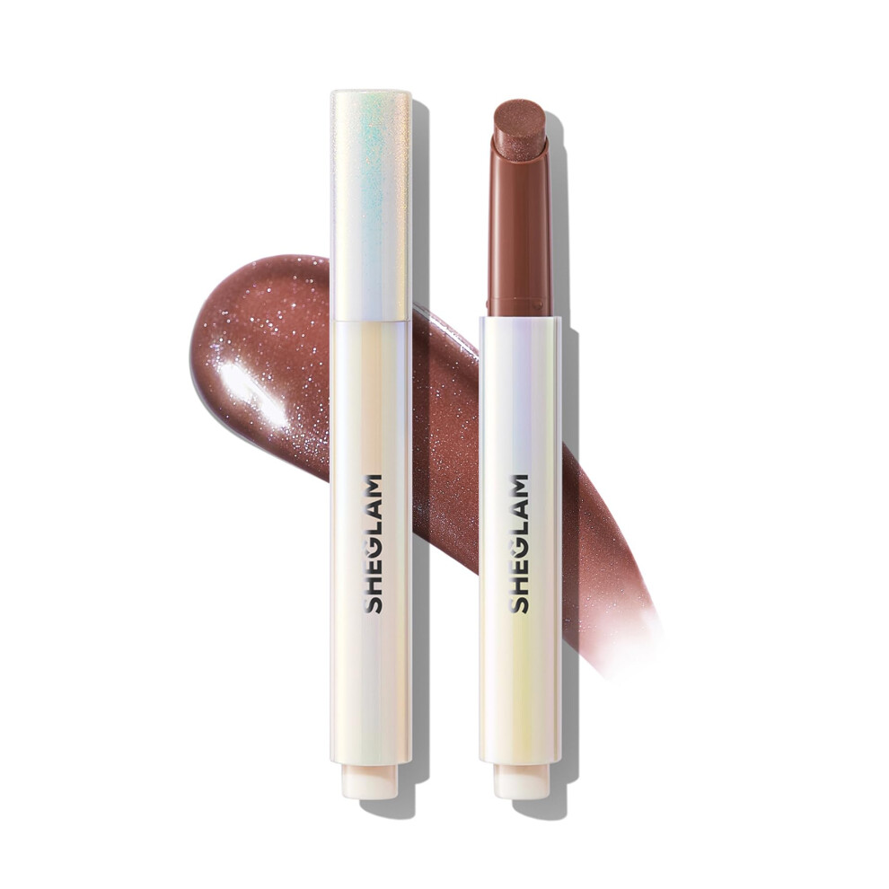 Eglam Sheglam Pout-Perfect Moisturizing Solid Lip Gloss Shimmer Lip Plumper - Violet Fizz