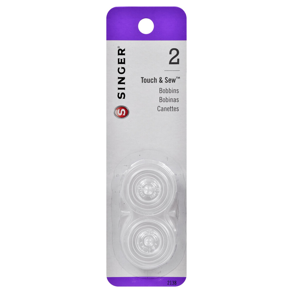 SINGER 2138 Bobbins Touch and Sew Transparent  2-Count