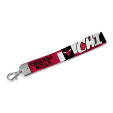 Rico Industries NBA Basketball Chicago Bulls Wrist Lanyard Key Chain Cute Wristlet Strap Keychain Holder for Women Men Car Keys ID Badges Card Walle