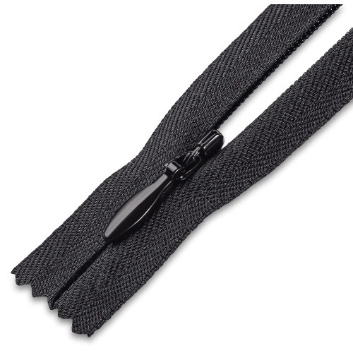 Zíper Invisível Preto 7 polegadas para Costura Acessórios DIY para Costureiros 2