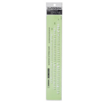 Rapidesign Microfont Letter- en cijfersjabloon 5/32 3/16 1/4 inch maten 1 elk (R965)