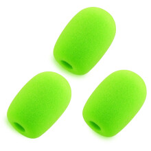 Lefxmophy grøn forrude til Razer Blackshark V2 / V2 Pro / V2 X / Kaira Pro Gaming Headset Microphone Wind Muff Mic Foam Cover 3-Pack