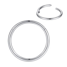 FOLLOWMOON 8mm Septum Ring S?lv N?se Ringe Hoop 16 Gauge Nose Hoop Helix Daith Tragus ?reringe H?ngslet Segment Septum Clicker Lip Ringe 16g Brus