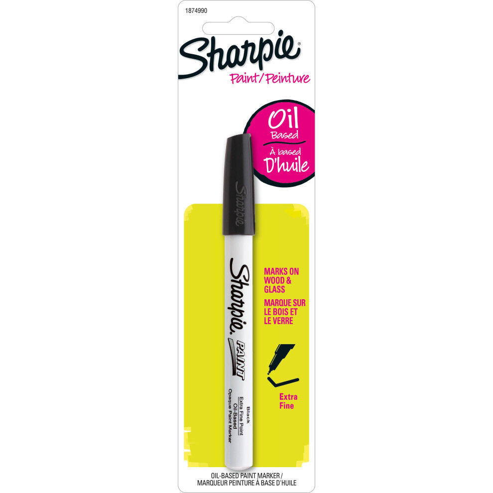 Sharpie Paint Oil-Based Marker  Extra Fine Tip  Black Ink (1874990)