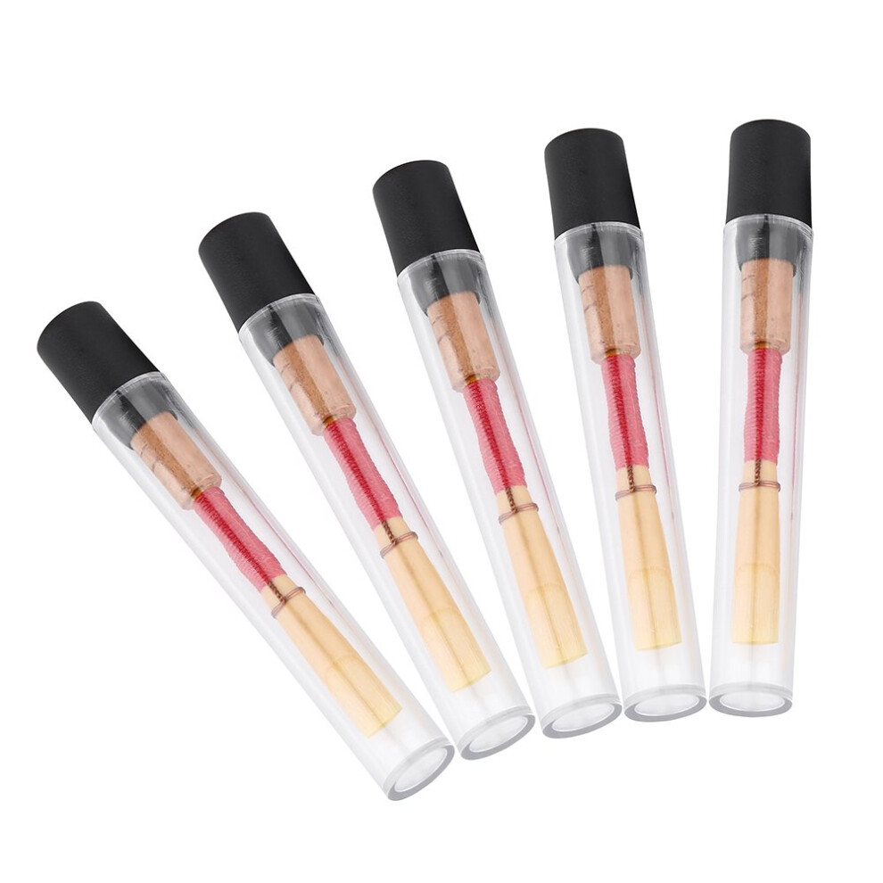 Anches souples pour hautbois d  butant (5 pi  ces) Force moyenne avec   tui/tube en plastique Id  al pour d  butants et professionnels