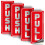 iSYFIX Adesivos de Push Pull - 2 Pacotes 2.4x6 polegadas - Adesivo Vertical Autoadesivo, Prata/Verde 1