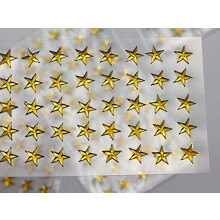 8mm Amber LQ32 Star Itseliimautuva Akryyli Strassikivet Muoviset Kasvo Jalokivet Stick On Body Jalokivi tee-se-itse-kortteja ja kutsuja askartelu Bl