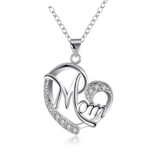 Shiqiao SPL Gifts per mamma collana madre ciondolo sterling argento per donne amano i regali di compleanno della mamma del cuore