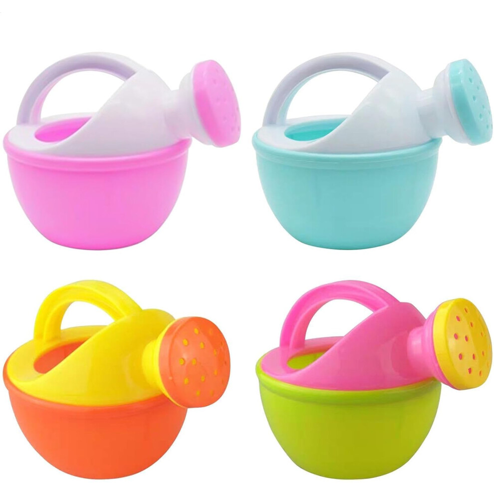 Watering Can Toy, 2PC Plas tic Watering Cans For Kids, Funny Bath Watering Can Toys, Toy With Sprinkler, Children Watering Flower Hand-Eye