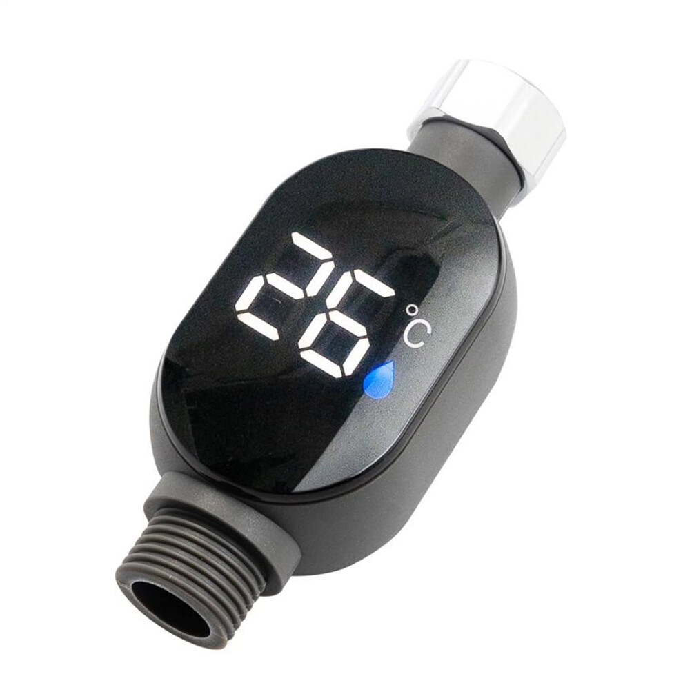 Shower Water Temperature Gauge | Led Digital Display Water Temperature Meter | Waterproof Bath Thermostat For Home Bathroom Kitchen