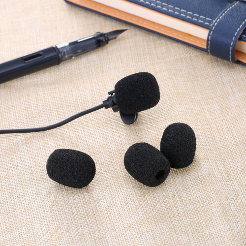 Eboot 5 Pack Mini-Size Lapel Headset Microphone Windscreen Black 1