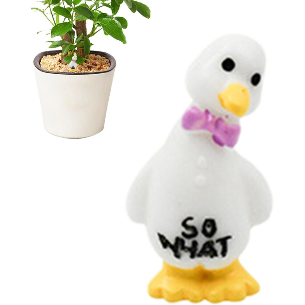 (Doubt Duck) Miniature Ducks,Resin Fairy Garden Ducks - Animal Figures, Potted Ornament, Ducklings Toy, Landscape Decorations for Indoor Outdoor