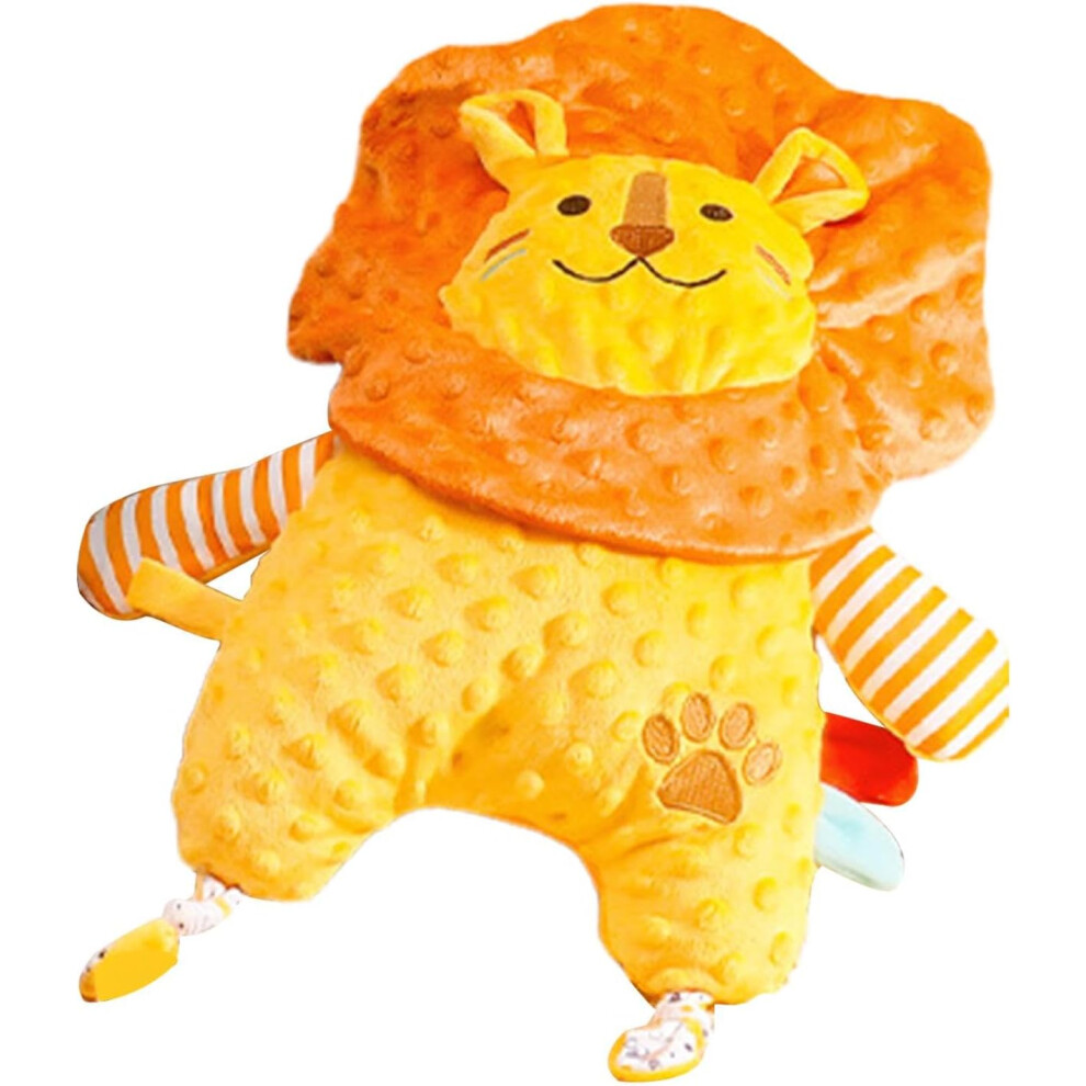 Toddler Security Blanket,Small Lion Shape Soother Blanket - Cuddly Nursery Snuggle Soother Blanket for Boys, Girls, Kids, Toddler
