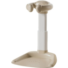(Simple style, Khaki) Baby Shower Stand,Anti-Slip Base Baby Shower Standing up | Bathing Seat Chair Handle Adjustable Portable Bath Helper for Mother