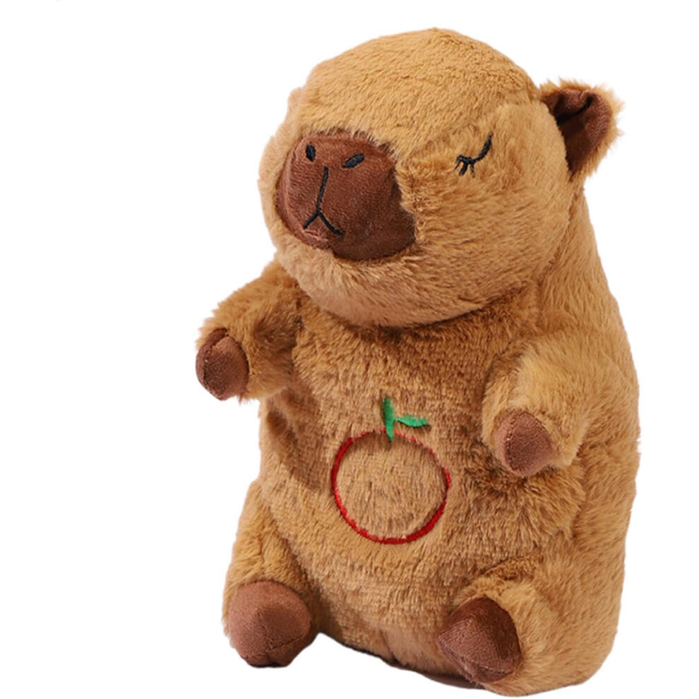 (Brown) Capybara Breathing Stuffed Animal - Snuggle Capybara Calming Sleeping Soother | Calming Sleep Breathing Plush Toy for Birthday Easter Basket S