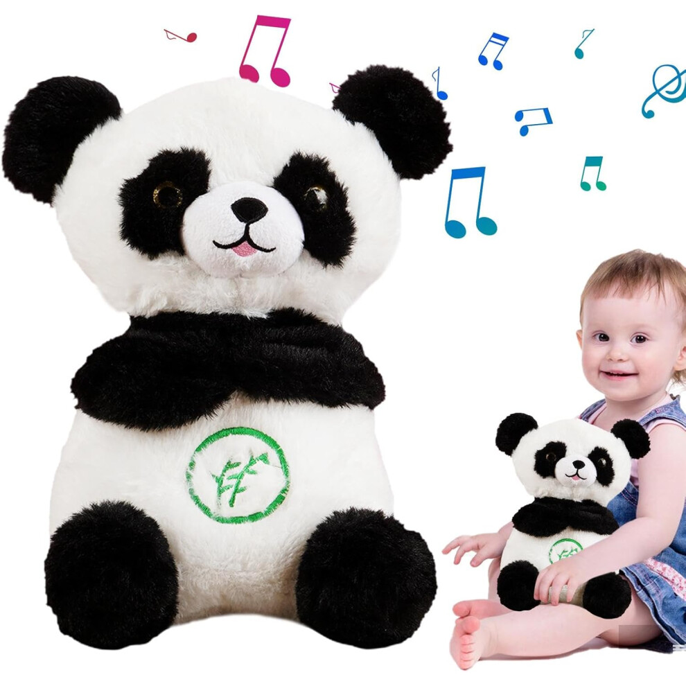 Breathing Panda Sleep - Plush Panda Sound Machine,Plush Sound Machine, Portable Plush Toy, Music & Sounds For Comforting Moments