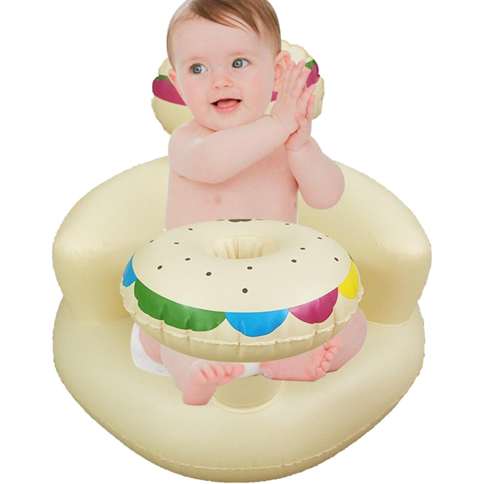 (bread sofa) Blow Up Baby Chair | Toddler Sofa for Sitting Up,Supportive Toddler Inflatable Chairs for Entertaining, Learning Sit-Up Seat for Boys Gir