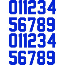22 stuks warmteoverdrachtnummers - 3 inch strijkbare nummers voor teamuniformen - sportshirts