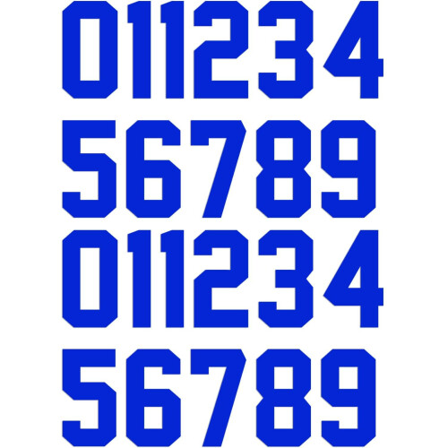 Nmeros de transferncia de calor de 22 peas ? nmeros de ferro de 3 polegadas para uniformes de equipe ? camisetas esportivas