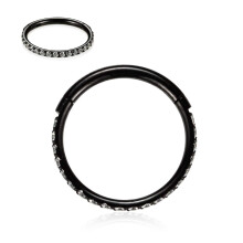 FUNLMO Porcos karika flbeval 316L sebszeti acl kagyl Daith Helix piercing kszer orrgyuruk karika szeptum gyuru 20G 18G 16G 14G CZ opl