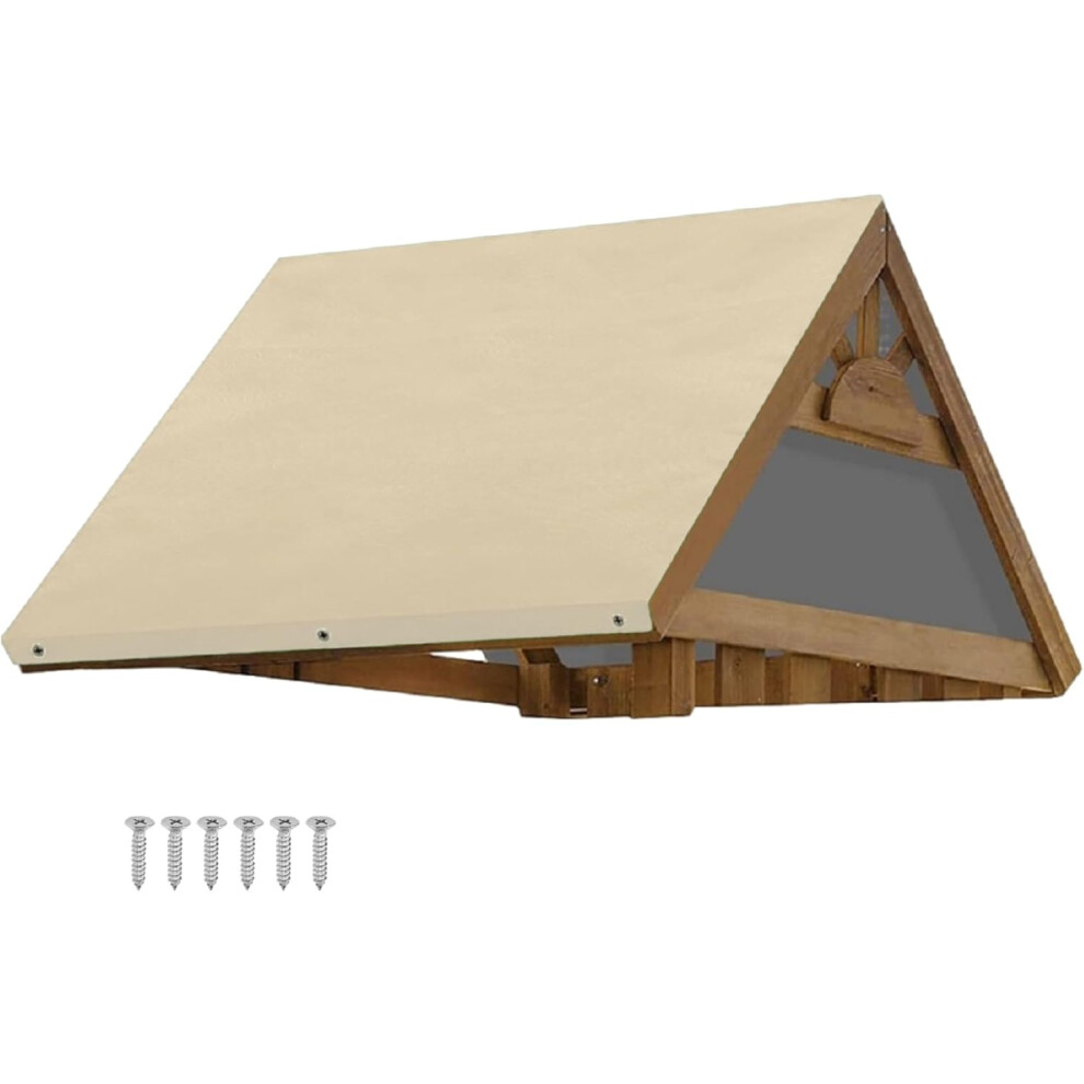( Colored) Playground Canopy Replacement Cover | Children's Playground Equipment Cover | 52X90in Rainproof Anti-Uv Playset Guard For Amusement Fa Cream
