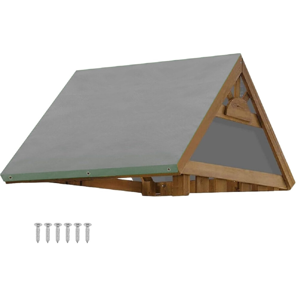 (Grey) Playground Canopy Replacement Cover | Children's Playground Equipment Cover | 52X90in Rainproof Anti-Uv Playset Guard For Amusement Facility Grey