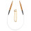 Agulhas de Tricô Circulares ChiaoGoo Bamboo Patina 16 polegadas (41cm) Tamanho US 10.5 (6.5mm) 1