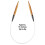 Agulhas de Tricô Circulares ChiaoGoo Bamboo Patina 16 polegadas (41cm) Tamanho US 10.5 (6.5mm) 2