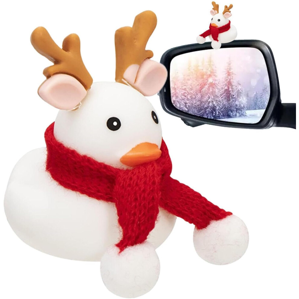 (Type F) Christmas Rubber Ducks Toys | Cute Duck With Scarf Novelty Squeeze ,Squeeze Duck Car Ornaments, Rubber Ducks Toys For Christmas And Room