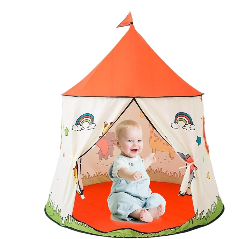 (Dumbo) Children Tent, Toddler Play Center Camping Gear, Playhouse Tent Indoor, Play House Kids Castle for Girls Boys Outdoor Backyard Garden