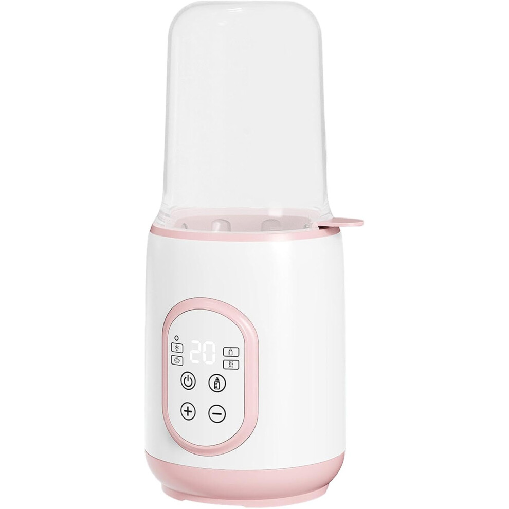 (B, Gray) Travel Bottle Warmer - Fast Bottle Warmer for Breastmilk | Fast Bottle Warmer for Breastmilk Formula and Baby Food, Automatic Heater for Indoor
