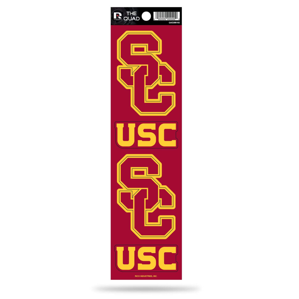 Rico Industries Rico Ncaa Southern California Trojans Quad Decal 094746908805