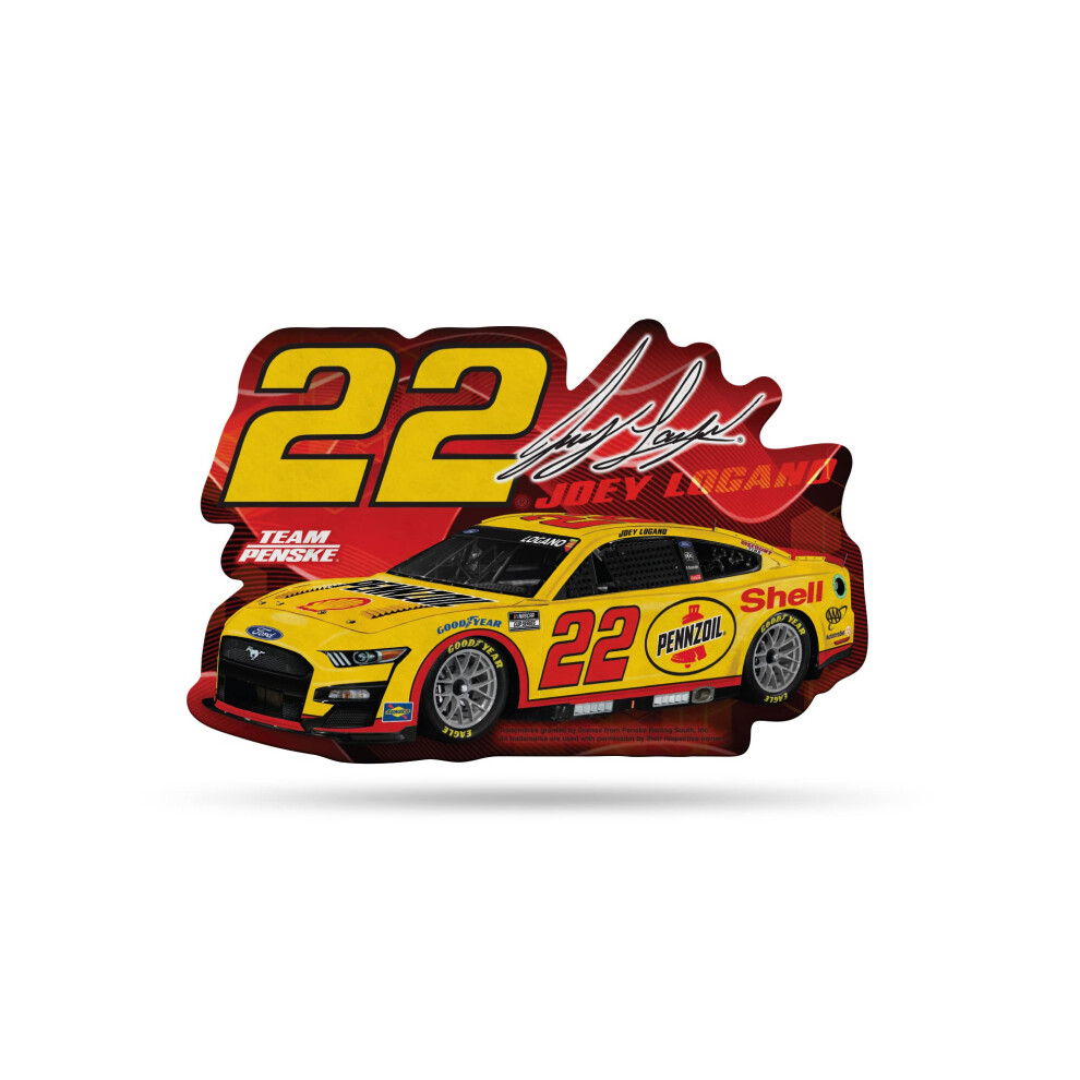 Fanion En Feutre Doux Penzoil De Rico Industries Nascar Racing Joey Logano N 22 - Facile à Accrocher - DéCoration D'intéRieur (Salle De Jeux, Ca-image