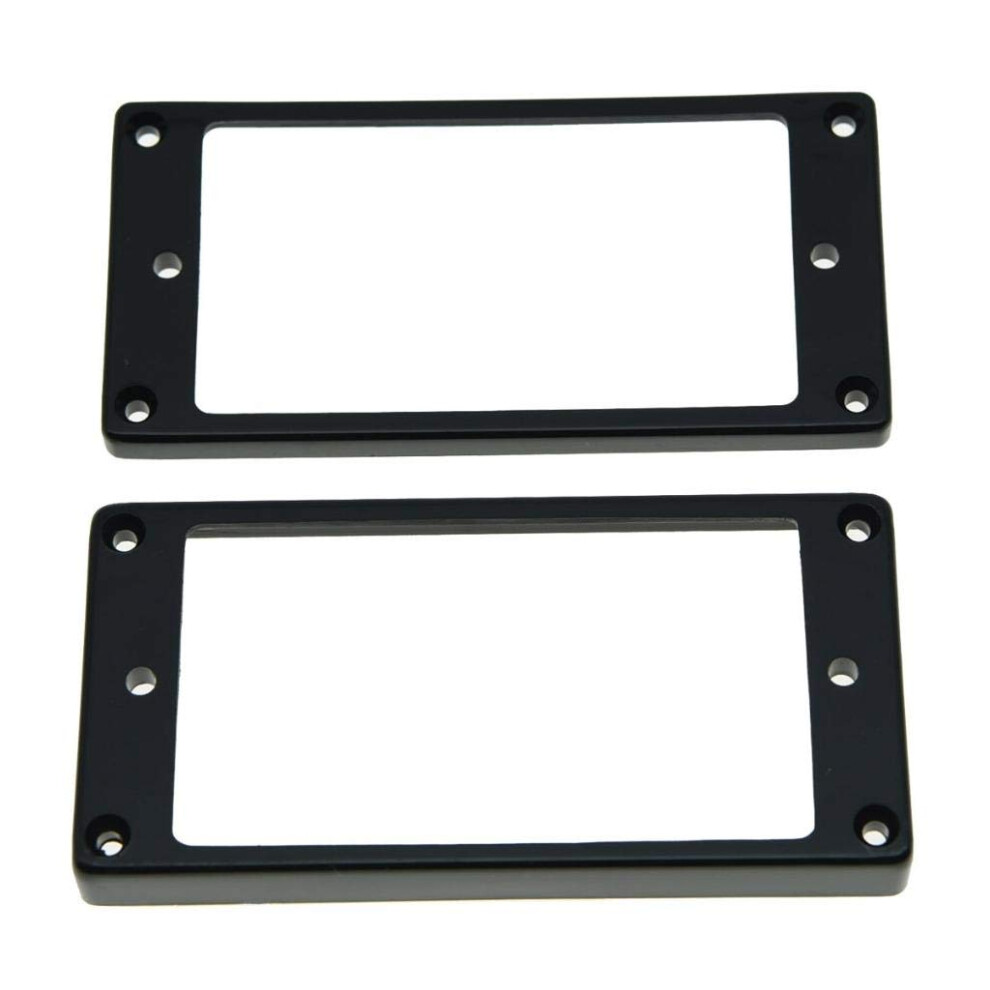 Kaish 2PCS Pickup Humbucker Nero Piatto Fondo Base Frame Fits Epiphone Lp Chitarra-image