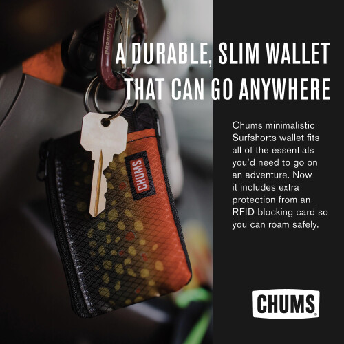 Chums Surfshorts Wallet - Lichtgewicht Slim Wallet met RFID Blokkering & Duidelijke ID Raam - Gevoerd, Minimalistisch 1